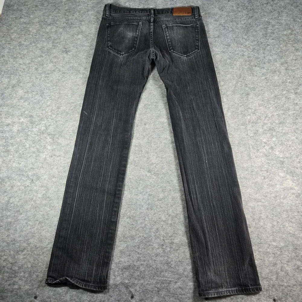 Y2K Uniqlo Mens Black S-001 Slim Fit Jeans 31